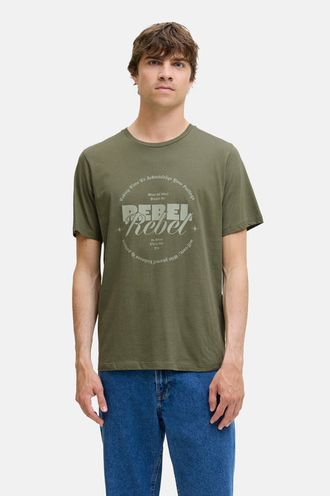 T-shirt (manches courtes) Vert - JJREBEL