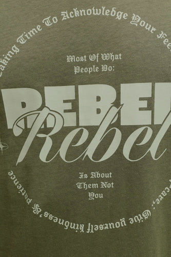 T-shirt à manches courtes - vert - JJREBEL