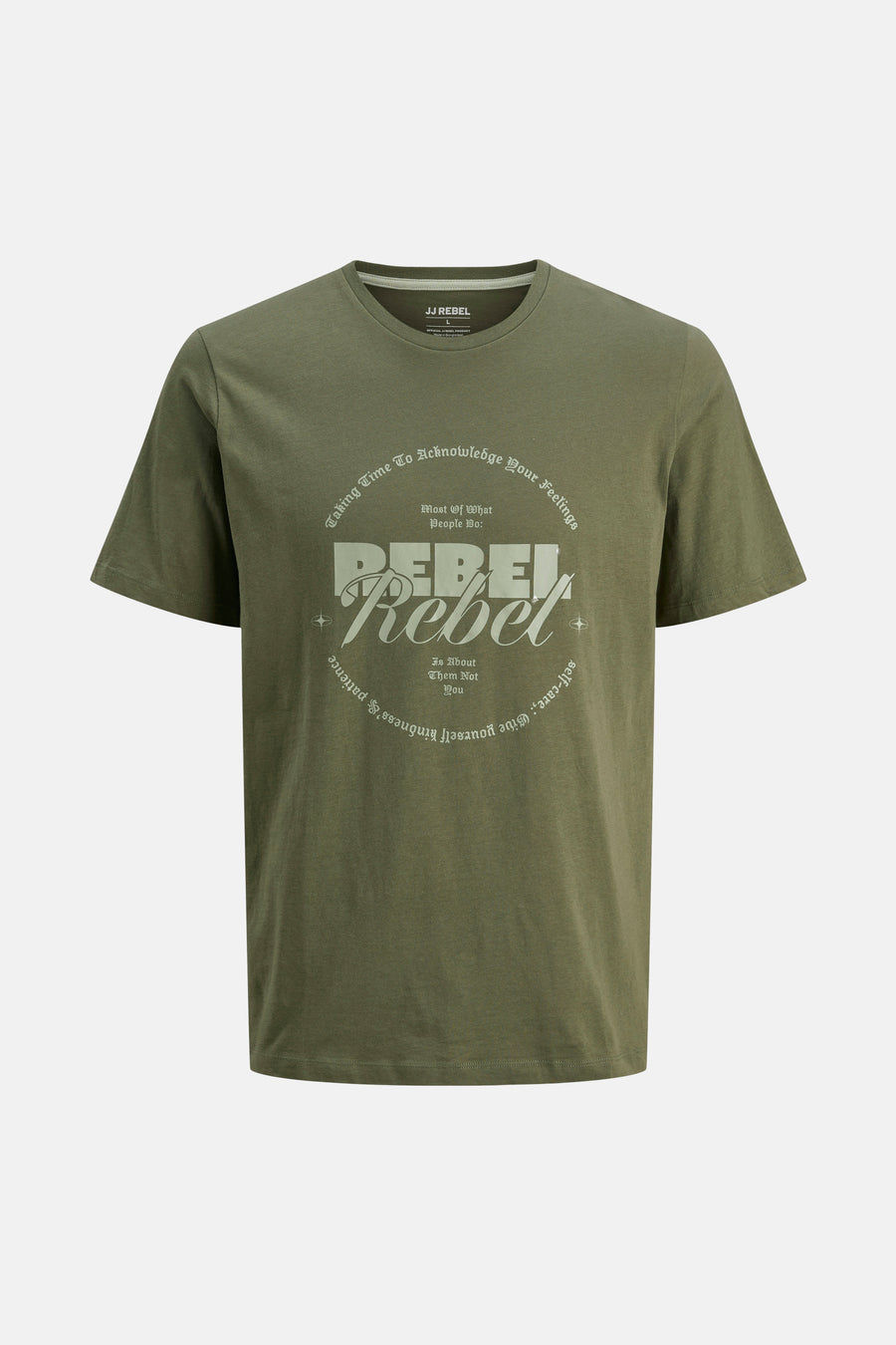 T-shirt à manches courtes - vert - JJREBEL