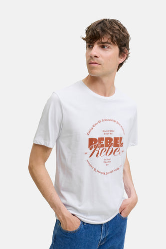 T-shirt à manches courtes - blanc - JJREBEL