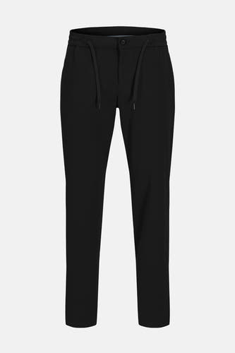Zwarte broek van JACK & JONES JEANS INTELLIGENCE, met trekkoord en knoopsluiting.
