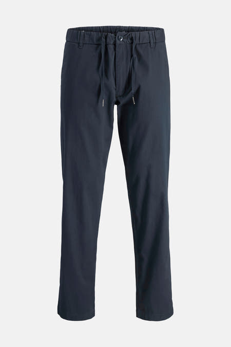 Jean de jogging bleu de JACK & JONES JEANS INTELLIGENCE, vu de l'arrière avec deux poches arrièreères.