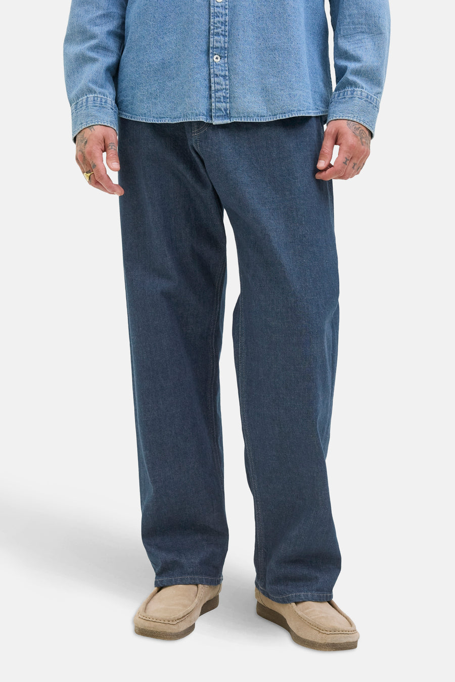 Jeans wide dark blue denim - JACK & JONES JEANS INTELLIGENCE - JACK & JONES JEANS INTELLIGENCE