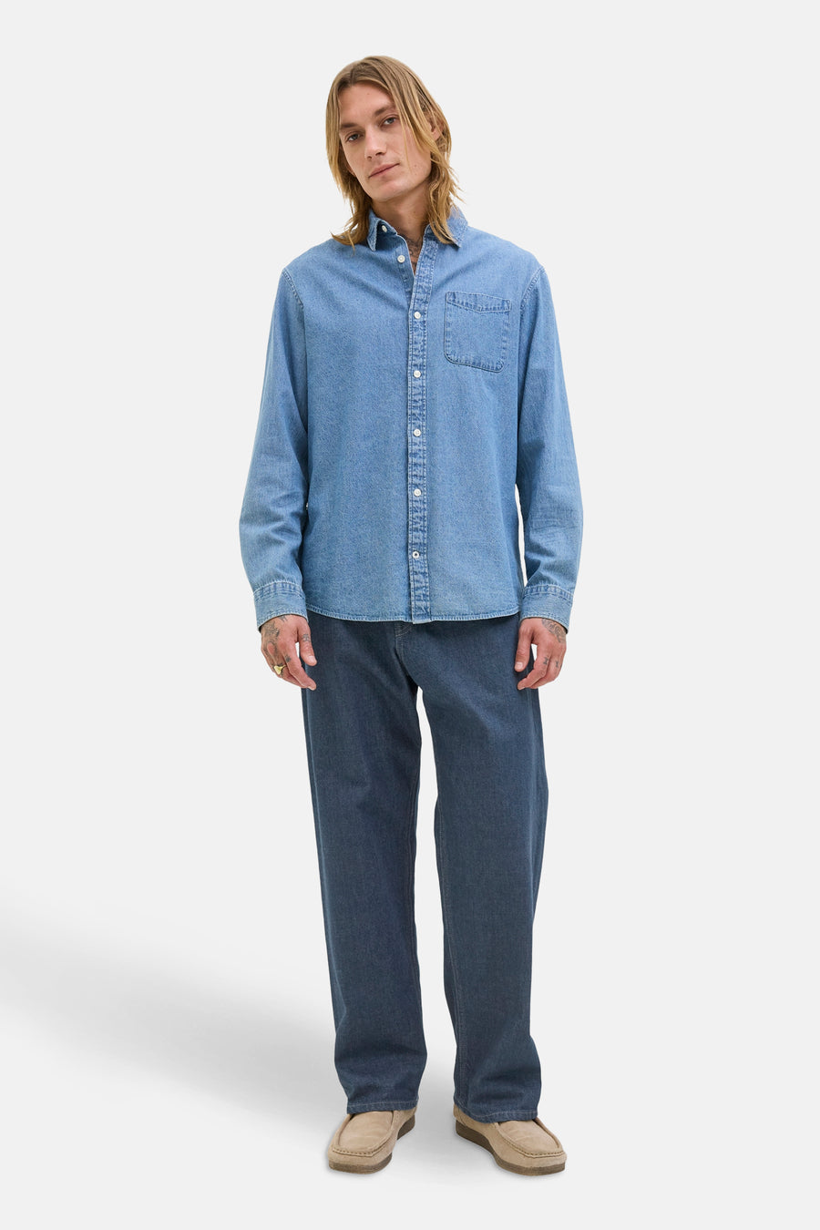 Jeans wide dark blue denim - JACK & JONES JEANS INTELLIGENCE - JACK & JONES JEANS INTELLIGENCE