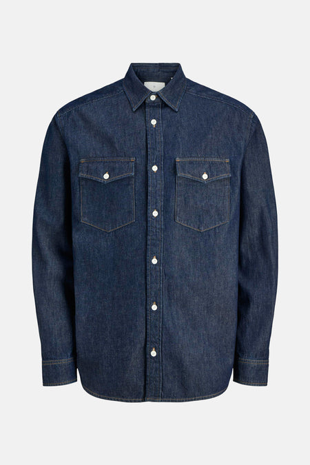 Chemise en jean Dark blue denim - PREMIUM by JACK & JONES
