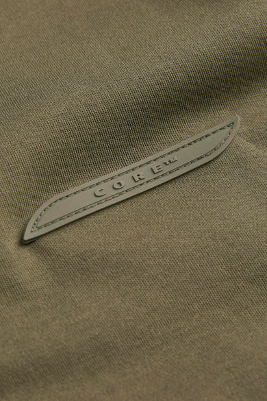 T-shirt Kaki à manches courtes de CORE BY JACK & JONES, avec texture visible.
