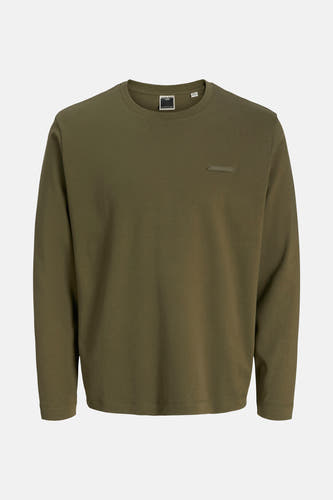 Gilet de coton de CORE BY JACK & JONES, avec des détails subtils et des manches longues.