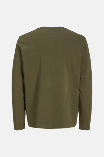 Gilet de coton de CORE BY JACK & JONES, avec une encolure ronde et des manches longues.