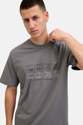 T-shirt met korte mouwen - grijs - CORE BY JACK & JONES