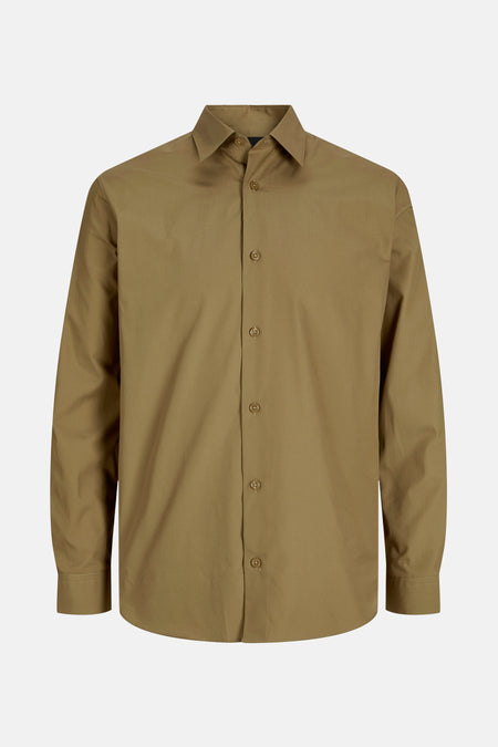 Chemise (manches longues) Brun - PREMIUM by JACK & JONES