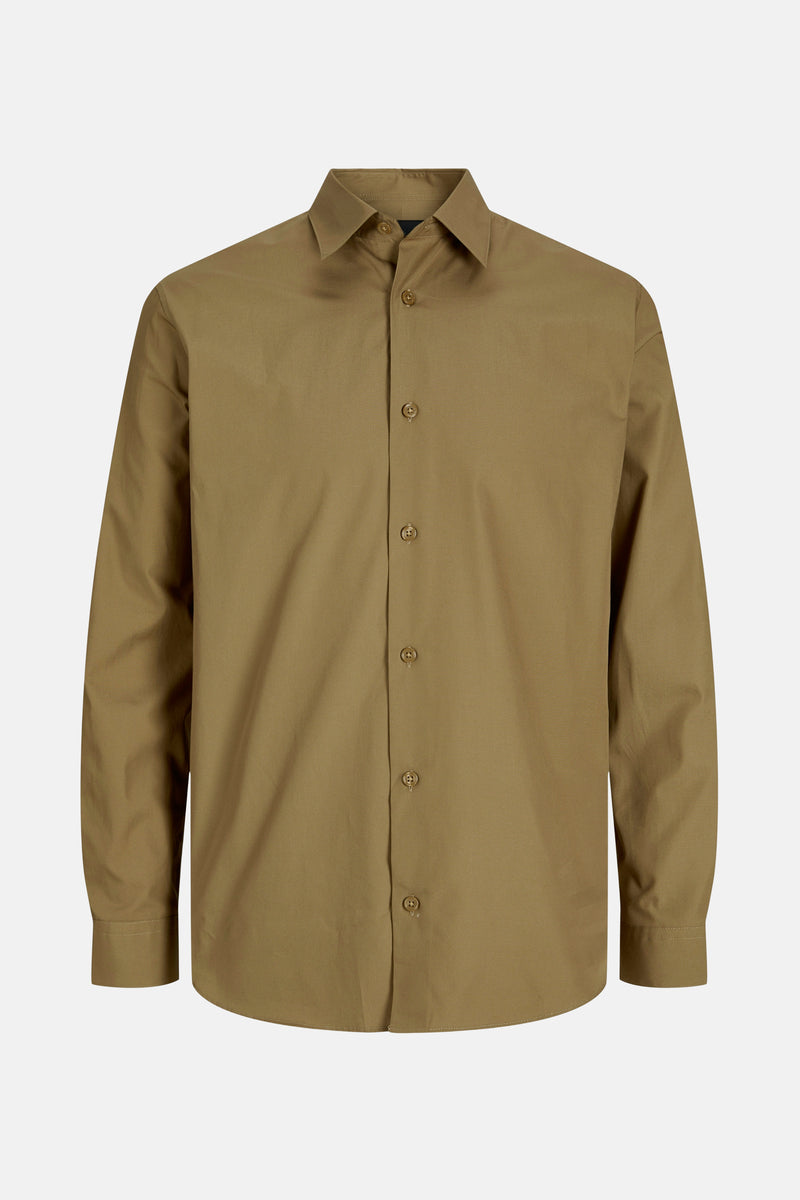 Chemise (manches longues) Brun - PREMIUM by JACK & JONES