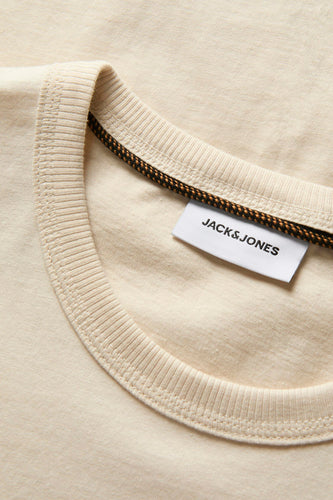 T-shirt met korte mouwen - beige - PREMIUM BLUE by JACK & JONES