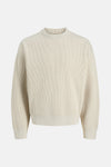 Pull met ronde hals - beige