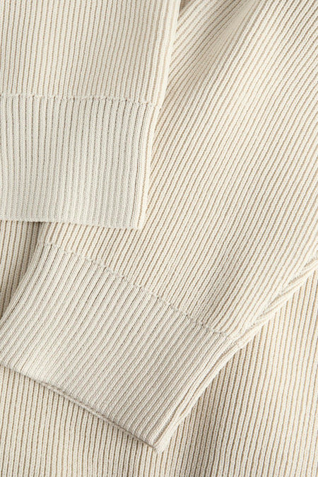 Pull met ronde hals - beige