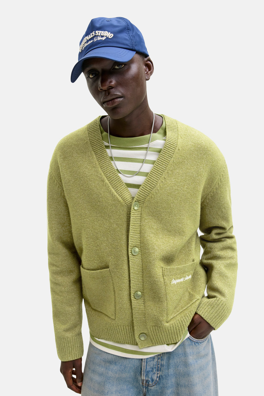 Gilet - vert - ORIGINALS BY JACK & JONES