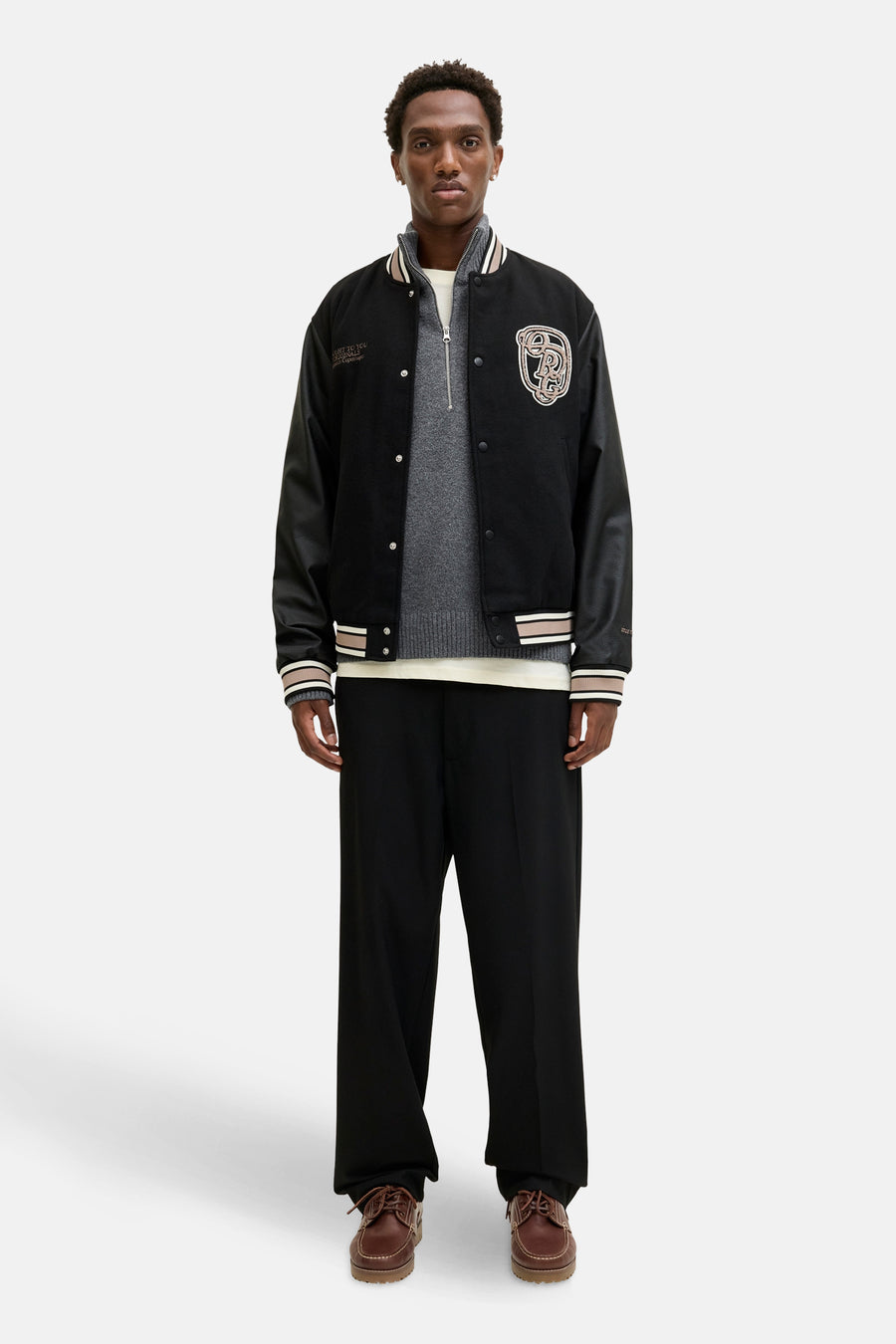 Pull met ronde hals - grijs - ORIGINALS BY JACK & JONES