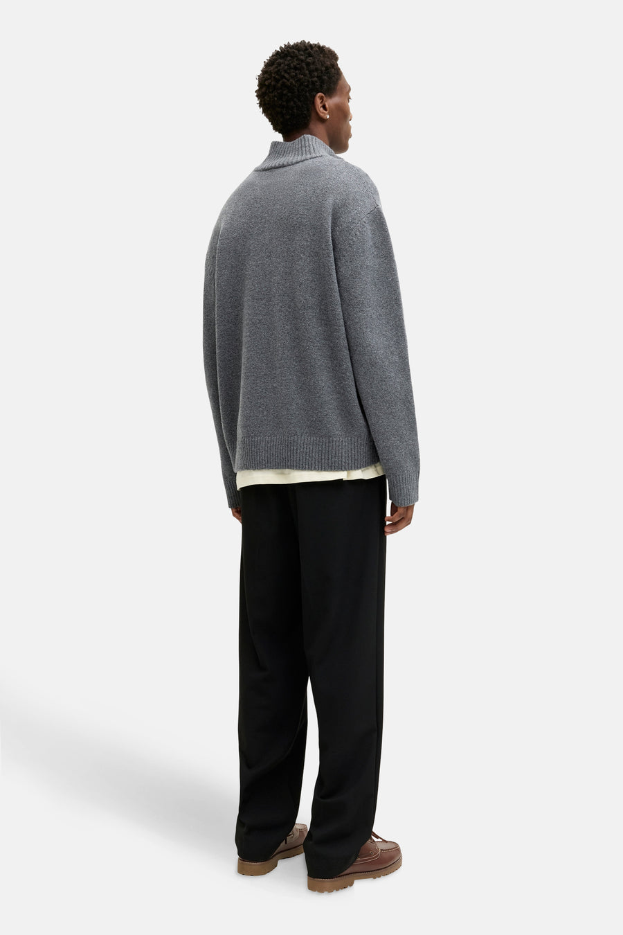 Pull met ronde hals - grijs - ORIGINALS BY JACK & JONES