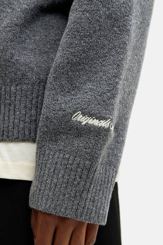 Pull met ronde hals - grijs - ORIGINALS BY JACK & JONES