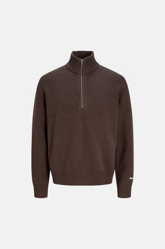 Pull col O brun - ORIGINALS BY JACK & JONES