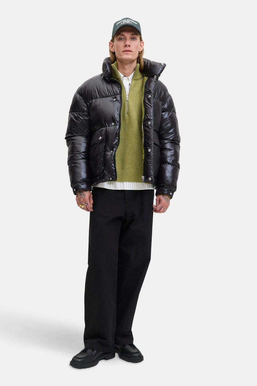 Pull met ronde hals - groen - ORIGINALS BY JACK & JONES