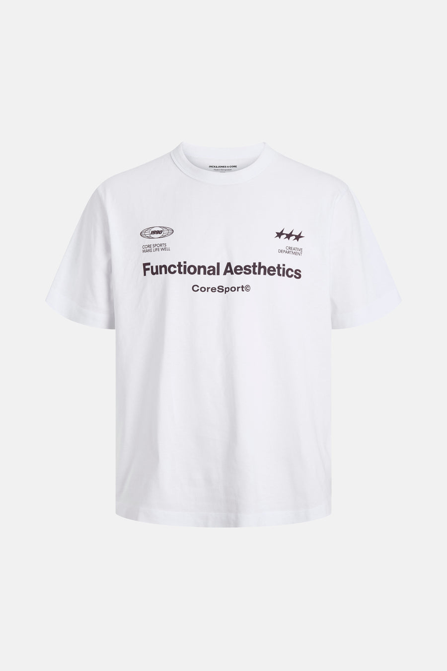 T-shirt met korte mouwen - wit - CORE BY JACK & JONES - 1