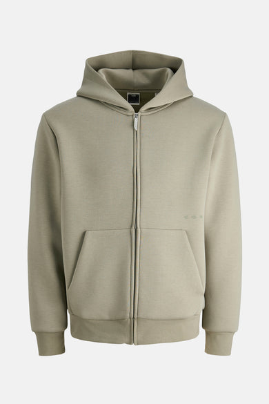 JCOSTANCE PRINT SWEAT ZIP HOOD