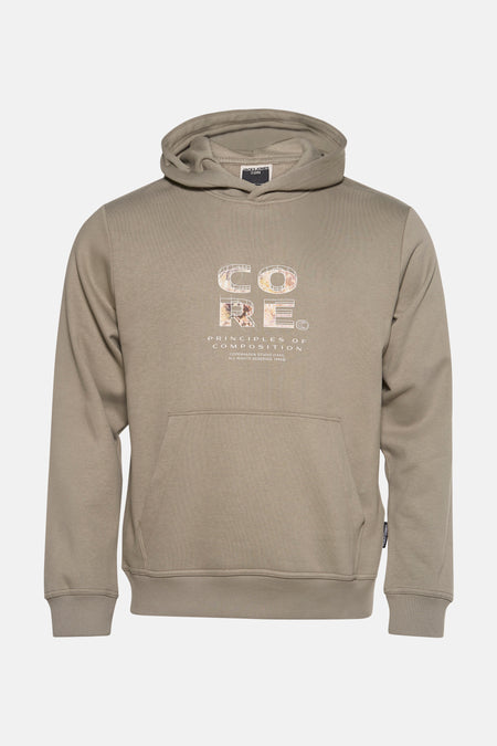 JCOSTANCE TEXT PRINT SWEAT HOOD