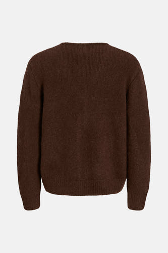 Bruin gilet van ORIGINALS BY JACK & JONES, met een effen gebreide textuur.