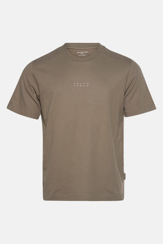 T-shirt vert de mantes courtes man CORE par par par J &,, petit petit logo sur la poitrine.