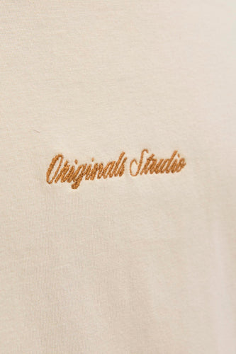 T-shirt à manches courtes - beige - ORIGINALS BY JACK & JONES