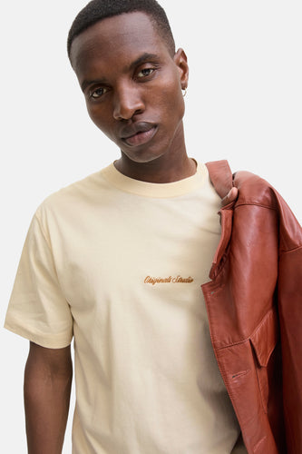 T-shirt à manches courtes - beige - ORIGINALS BY JACK & JONES