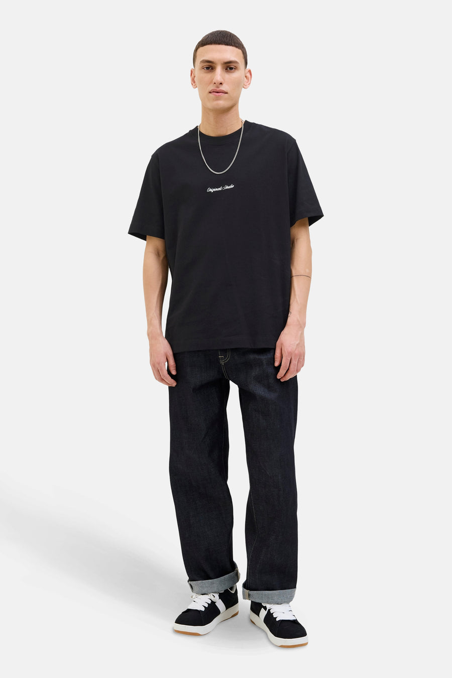 T-shirt à manches courtes - noir - ORIGINALS BY JACK & JONES