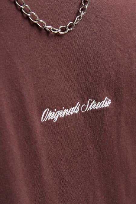 T-shirt (manches courtes) Brun - ORIGINALS BY JACK & JONES