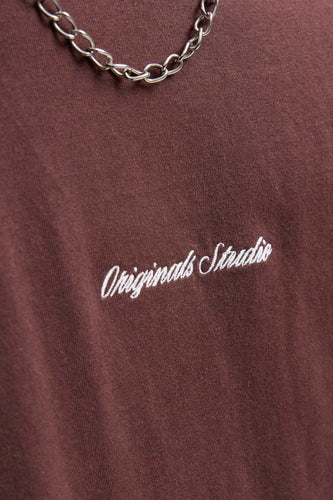 T-shirt à manches courtes - brun - ORIGINALS BY JACK & JONES