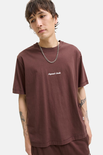 T-shirt à manches courtes - brun - ORIGINALS BY JACK & JONES