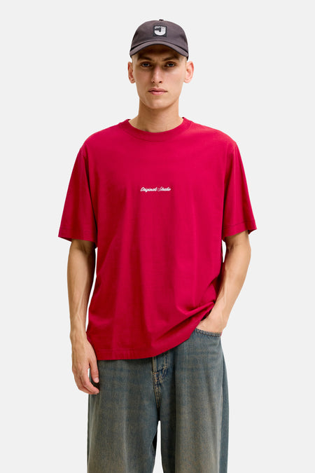 T-shirt (korte mouwen) rood - ORIGINALS BY JACK & JONES