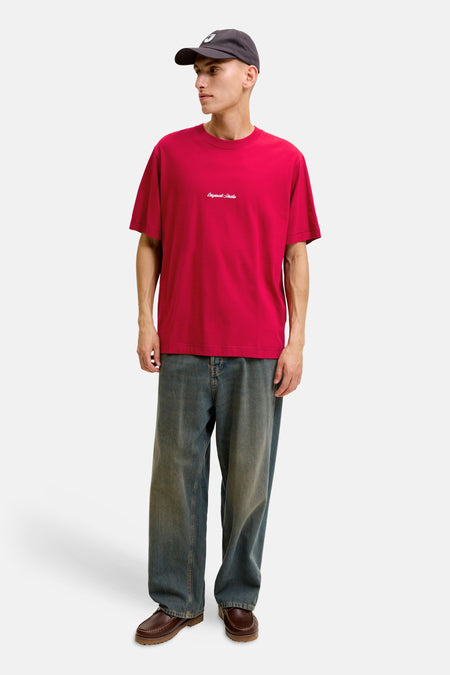 T-shirt (korte mouwen) rood - ORIGINALS BY JACK & JONES