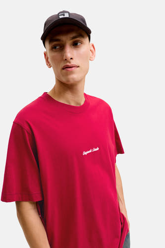 T-shirt (korte mouwen) rood - ORIGINALS BY JACK & JONES