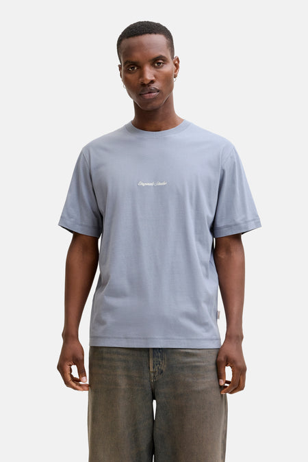T-shirt (korte mouwen) blauw - ORIGINALS BY JACK & JONES