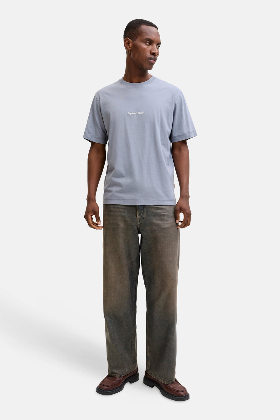 T-shirt (korte mouwen) blauw - ORIGINALS BY JACK & JONES