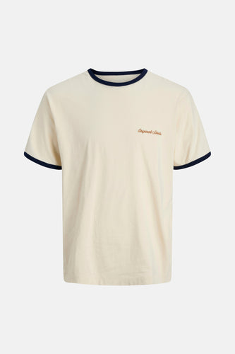 T-shirt met korte mouwen - beige - ORIGINALS BY JACK & JONES