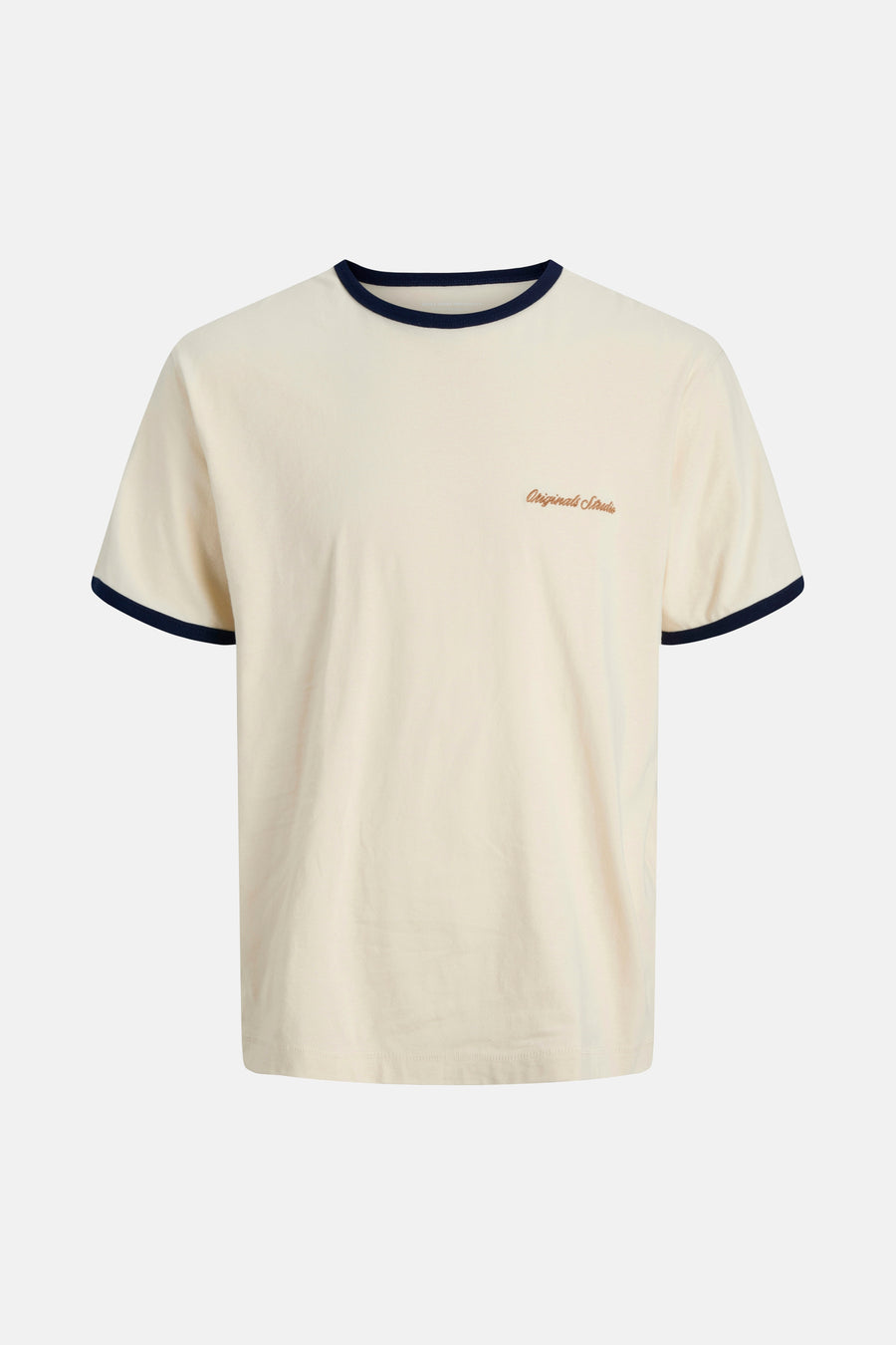 T-shirt met korte mouwen - beige - ORIGINALS BY JACK & JONES