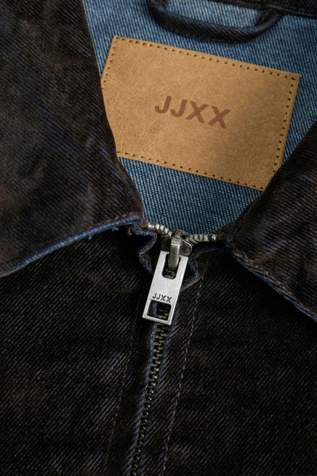 JXMIA FLOCK LS DENIM JACKET DNM