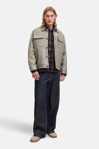 Multikleurig overhemd met lange mouwen van ORIGINALS BY JACK & JONES, met een geruit patroon.
