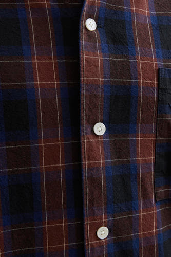 Multikleurig overhemd met lange mouwen van ORIGINALS BY JACK & JONES, met een ruitpatroon en knopen.