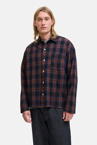 Multikleurig overhemd met lange mouwen van ORIGINALS BY JACK & JONES, met een ruitpatroon.
