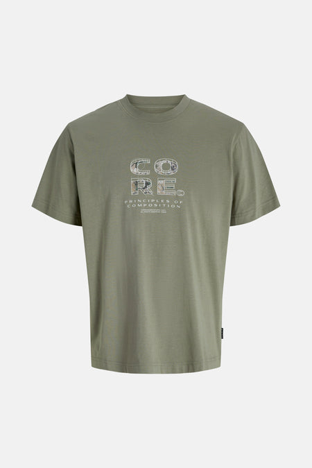 JCOSTANCE FRONT TEXT TEE SS CREW NECK