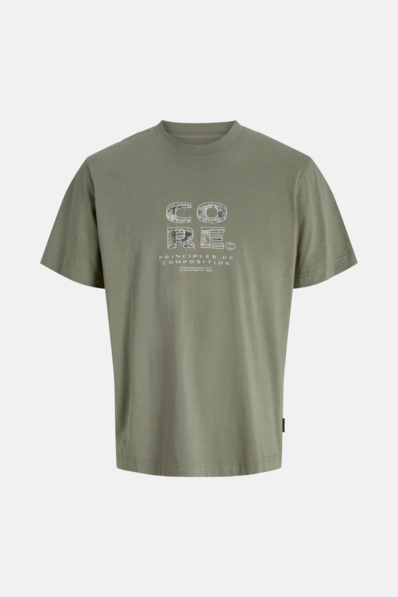 JCOSTANCE FRONT TEXT TEE SS CREW NECK