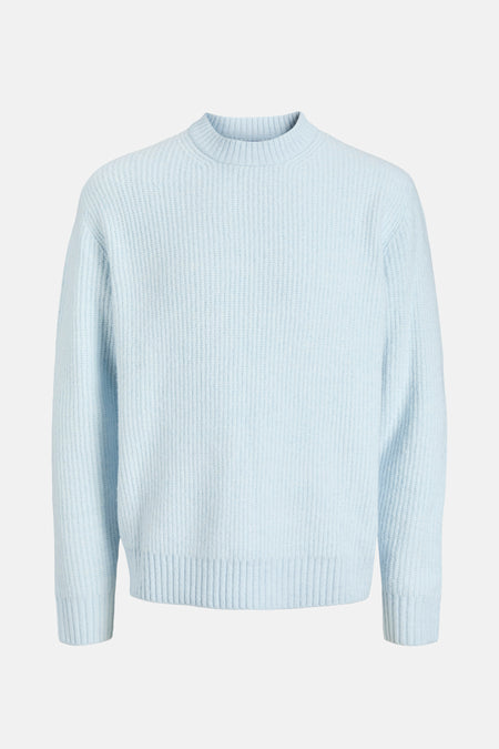 Pull met ronde hals - blauw