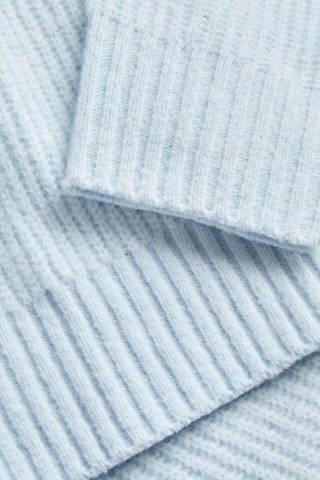 Pull met ronde hals - blauw